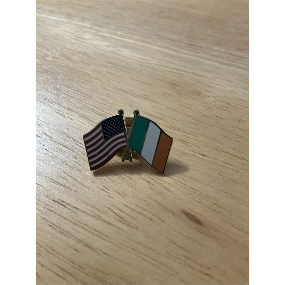 USA Italy Friendship Flag Patriotic Lapel Pin Hat Pinback Brooch Alamo Flags